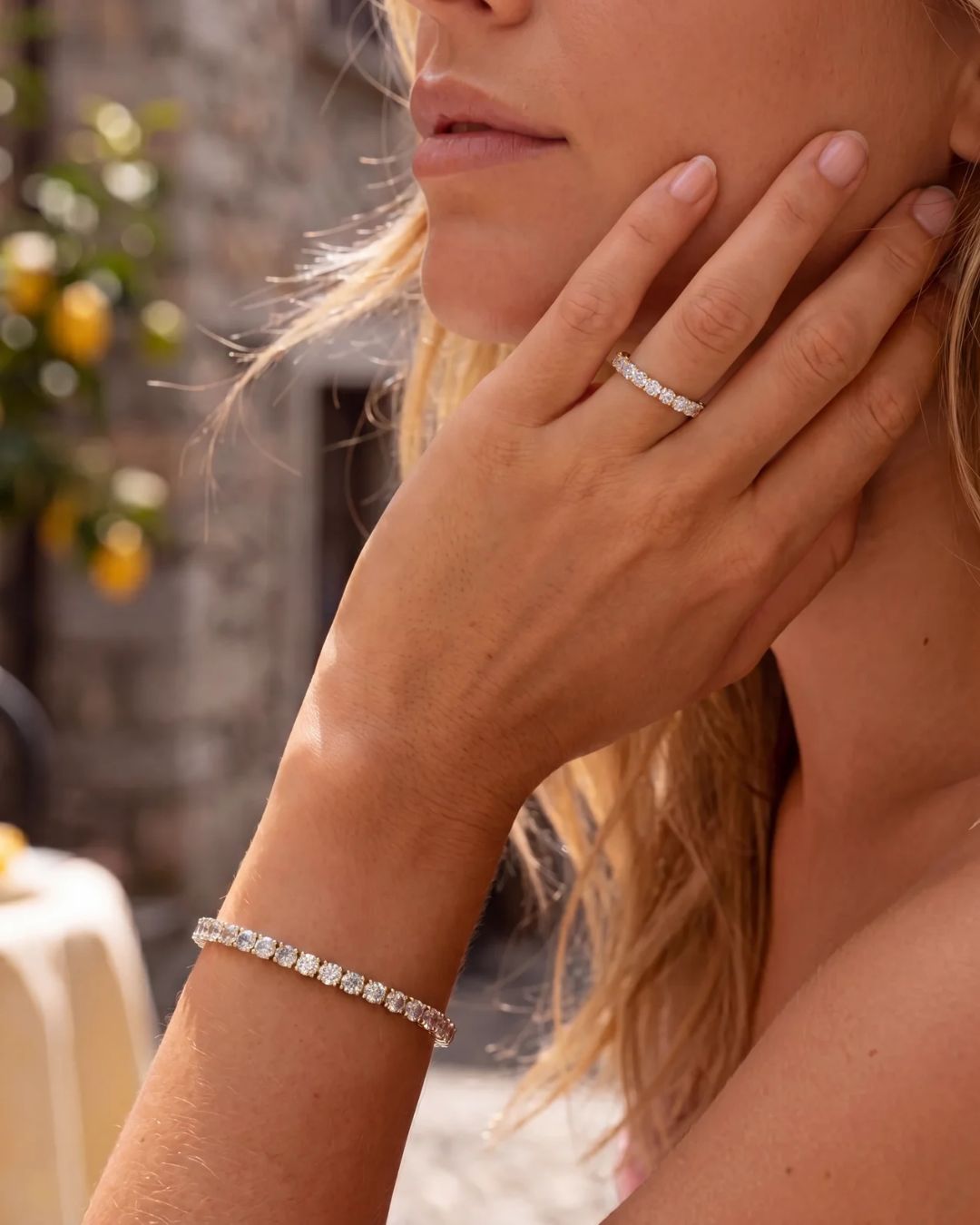 Mar Rosa Bracelet | Clear Silver