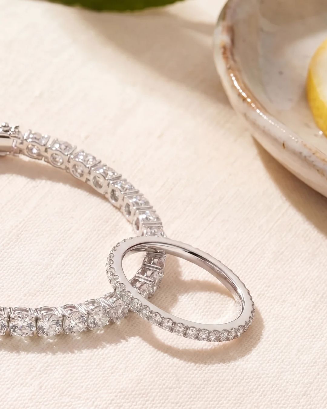 Mar Rosa Bracelet | Clear Silver