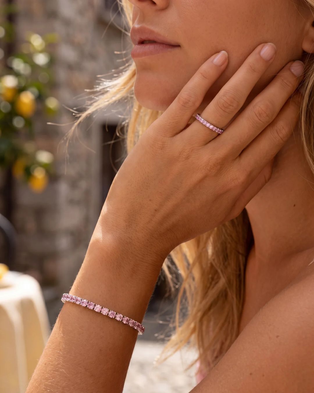 Mar Rosa Bracelet | Light Pink Silver