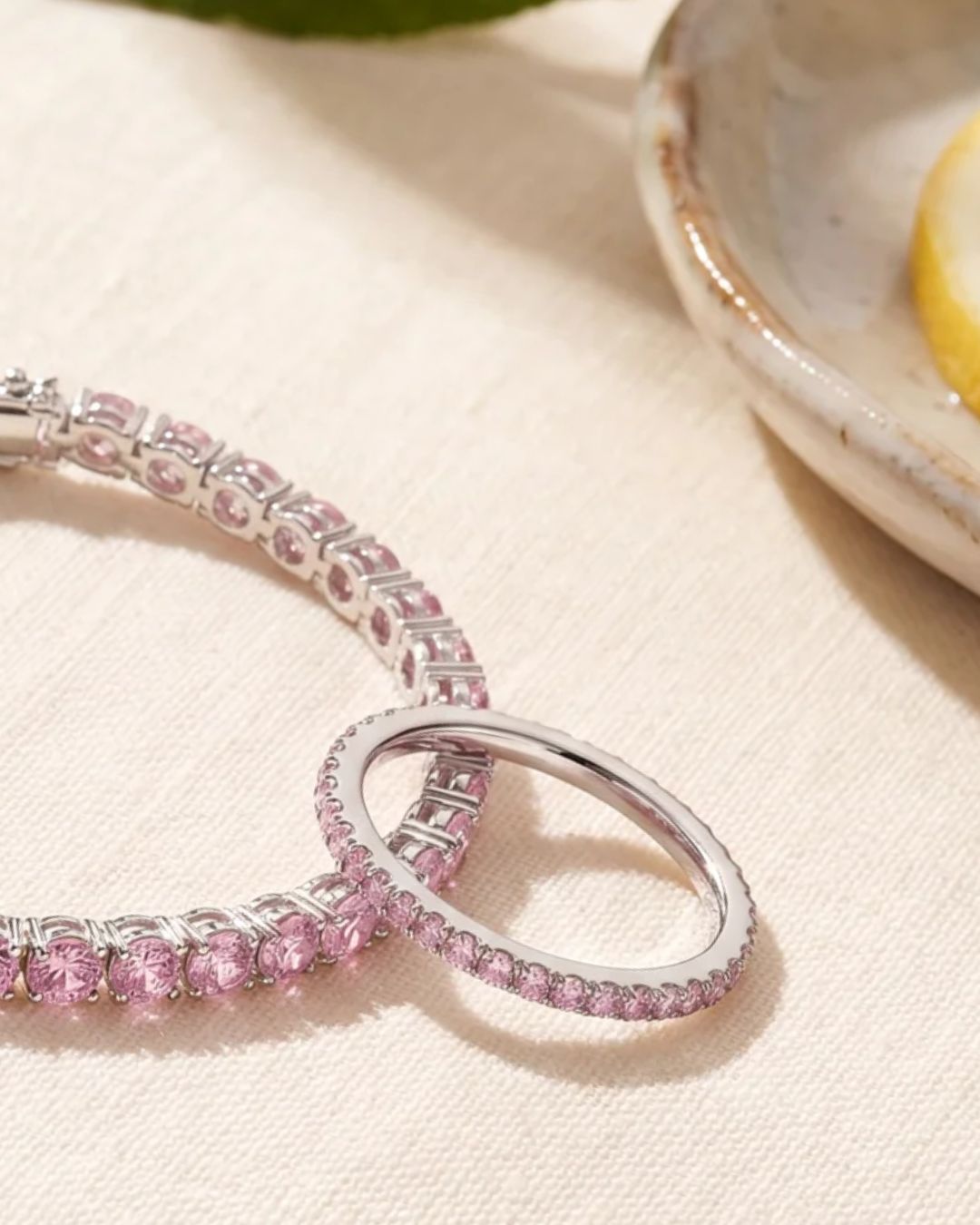 Mar Rosa Bracelet | Light Pink Silver