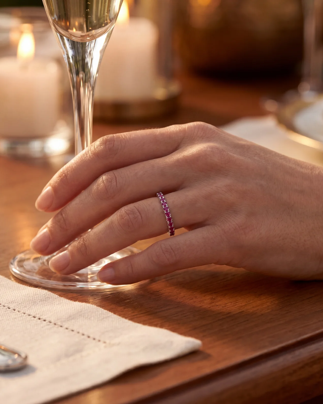 Mar Rosa Ring I Deep Rose