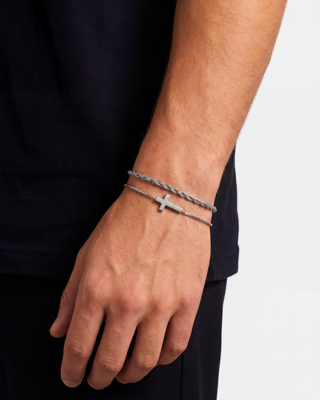 Minimal Cross x Tresse Acier Bundle | Silver