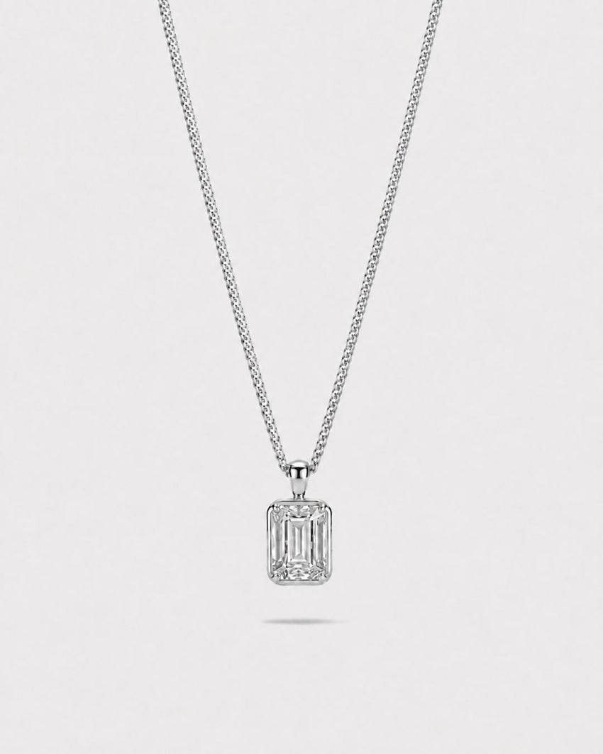 Moissanite Pendant Necklace | 2 Carat
