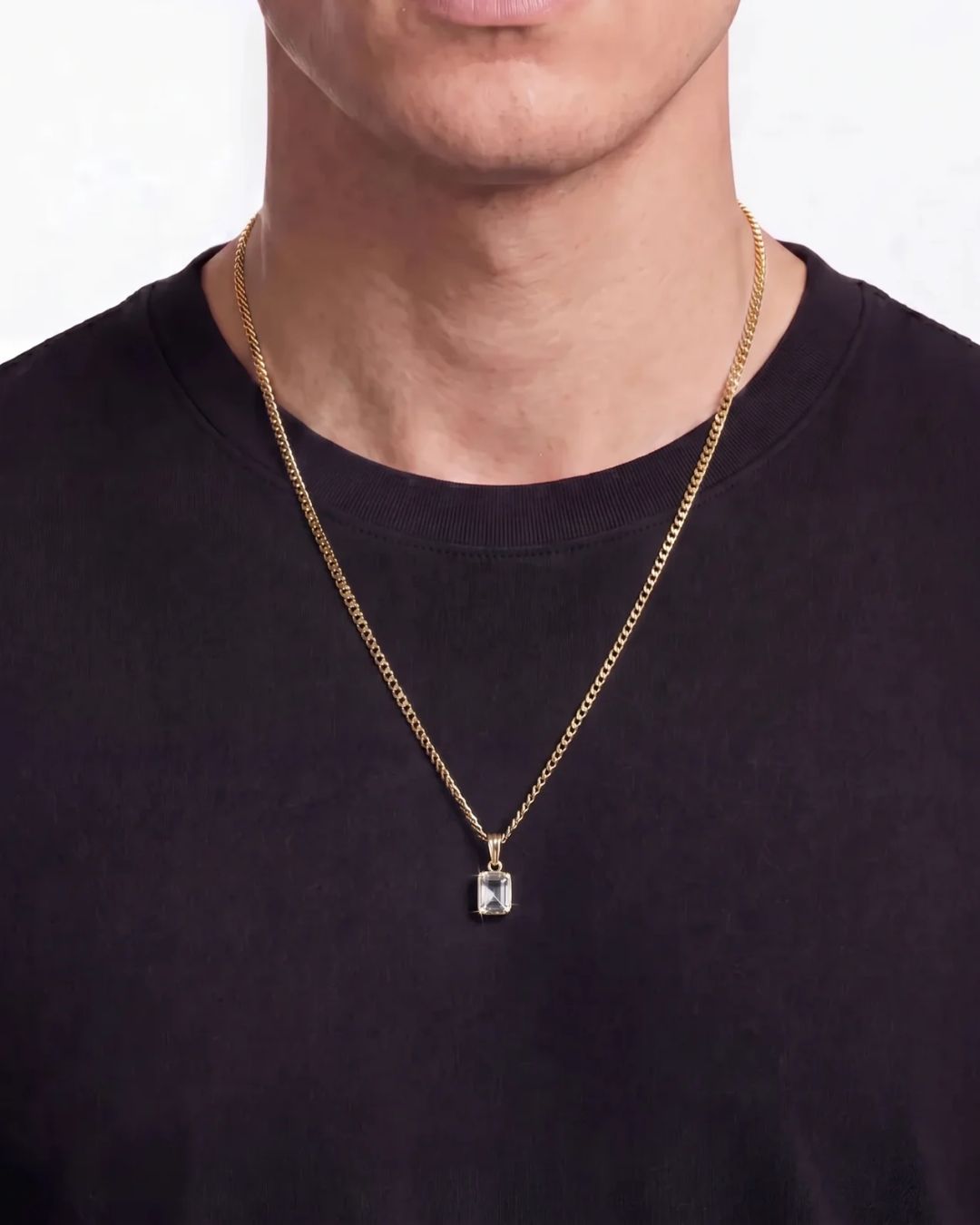 Moissanite Pendant Necklace | 1 Carat 18K Gold