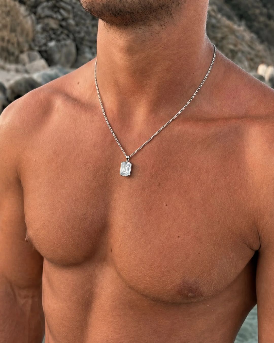Moissanite Pendant Necklace | 2 Carat