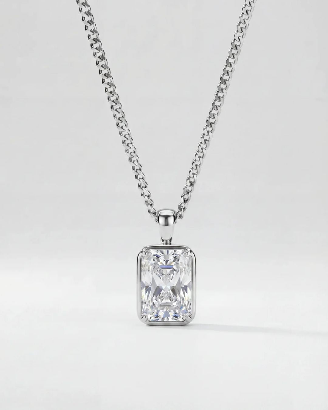 Moissanite Pendant Necklace | 2 Carat