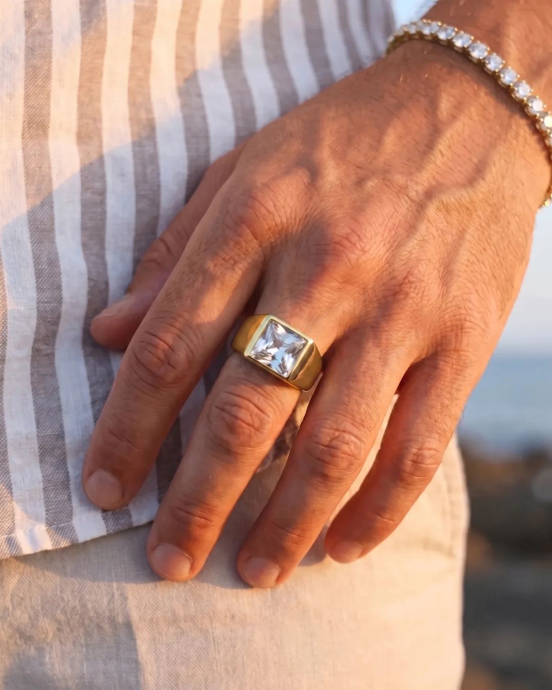 Moissanite Ring | Gold