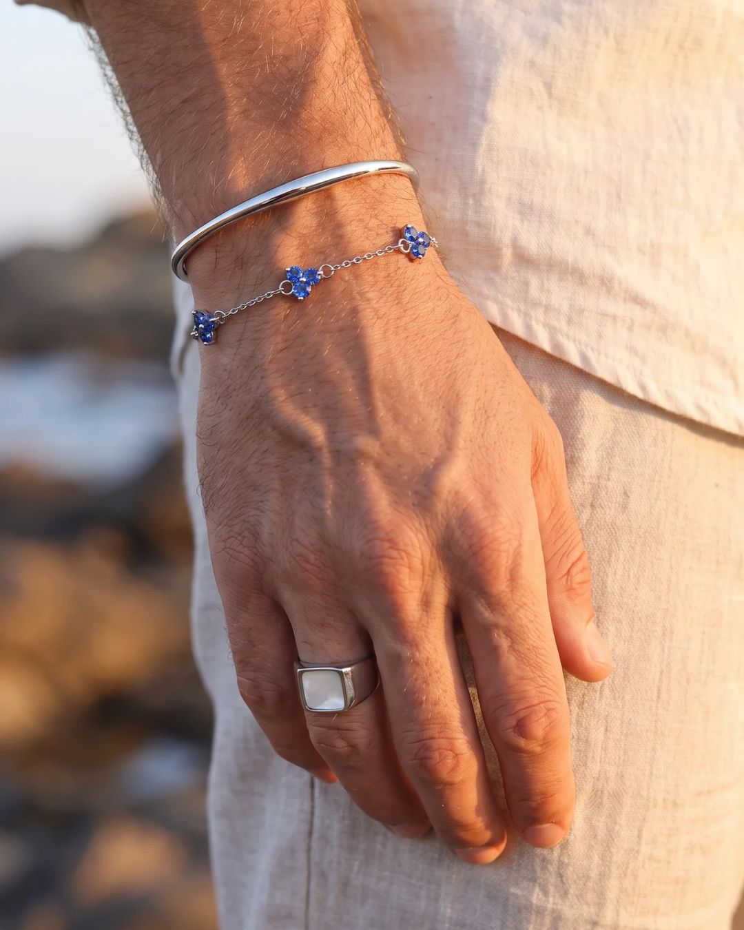 Mother of Pearl Signet Ring | Silver