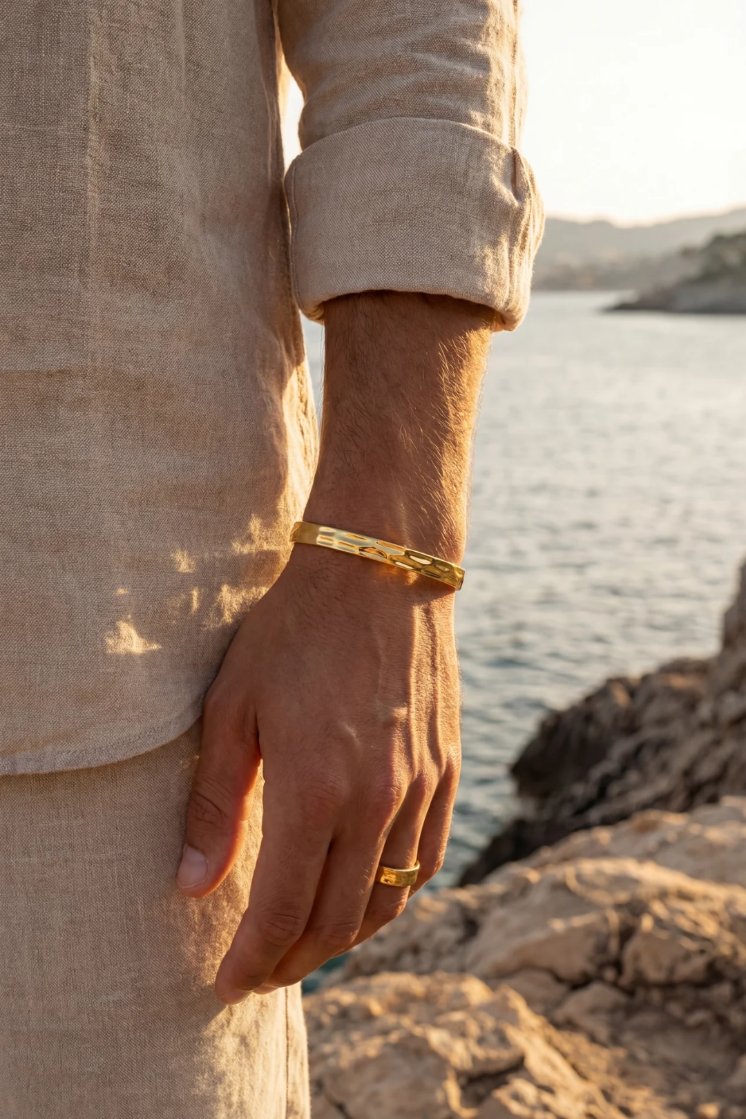 Open ocean Cuff Bracelet | 18K Gold Plated