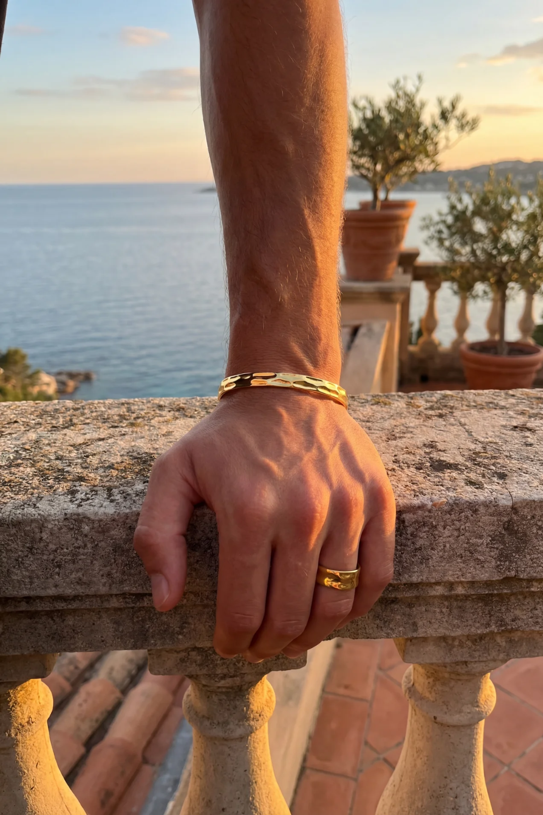 Open ocean Cuff Bracelet | 18K Gold Plated