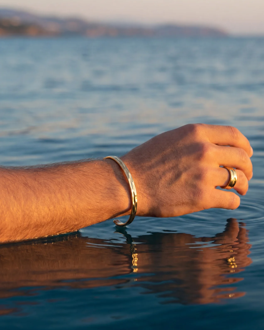 Wave Open Cuff | Silver