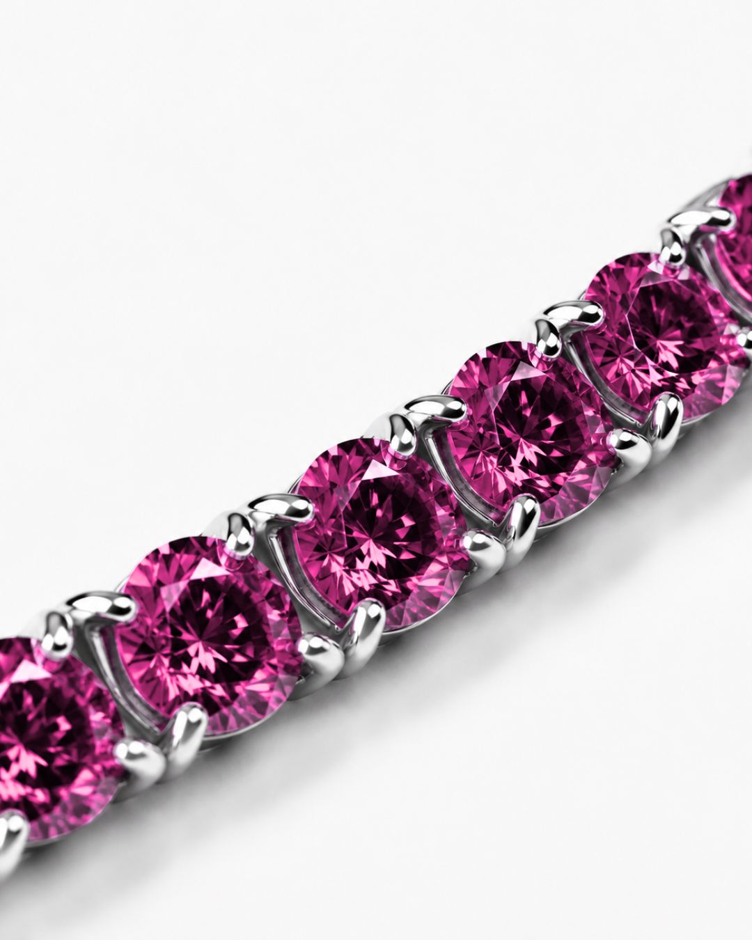 Rosé Éclat Bracelet | Pink Moissanite