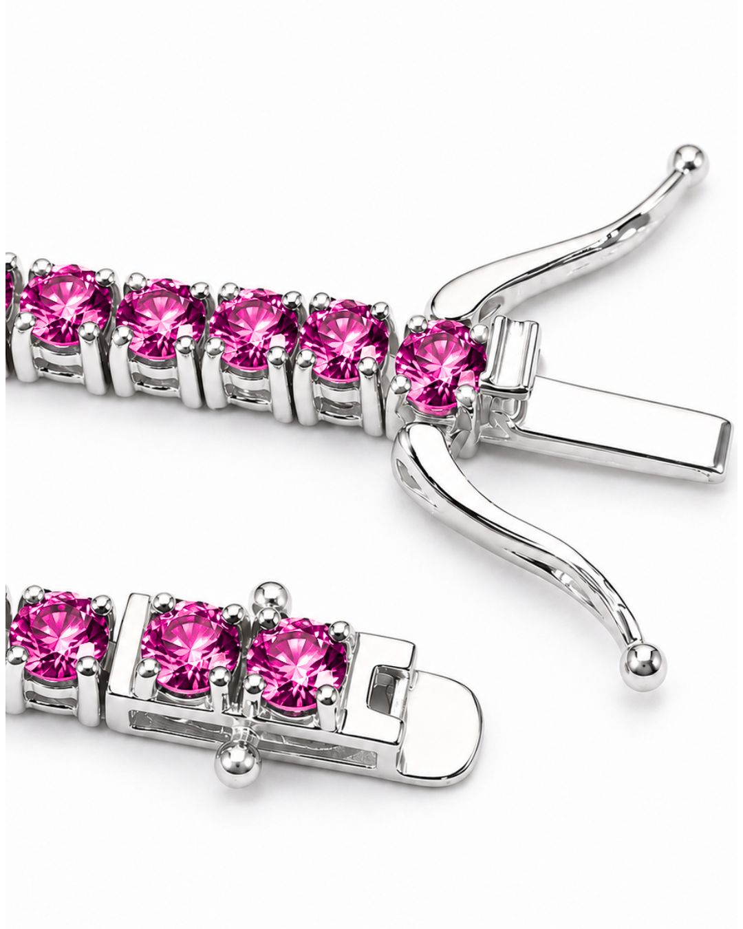 Rosé Éclat Bracelet | Pink Moissanite