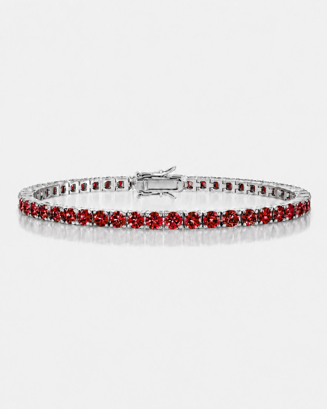 Rubis Éclat Bracelet | Red Moissanite