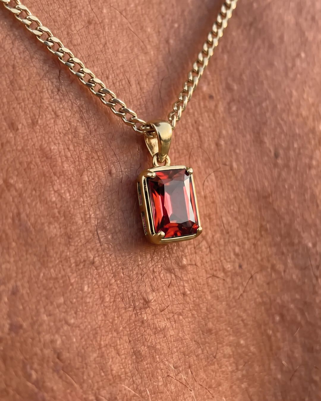 Ruby Pendant Necklace | 1 Carat 18K Gold