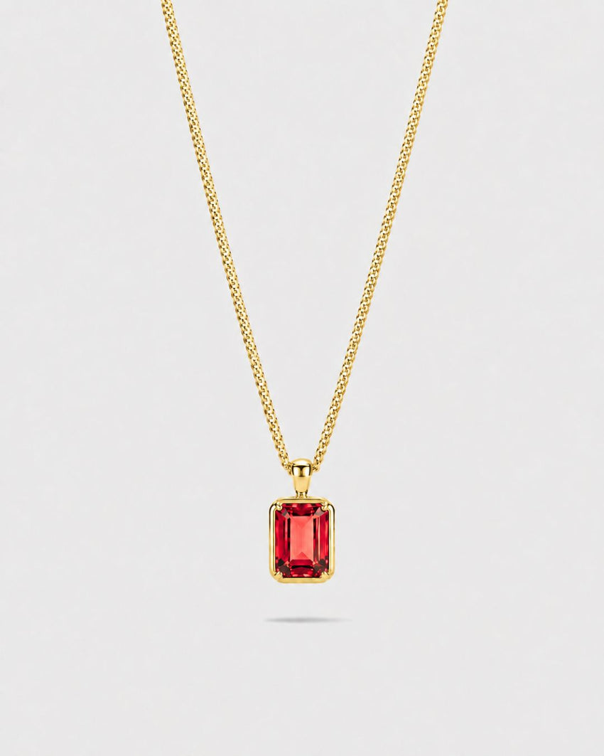 Ruby Pendant Necklace | 2 Carat 18K Gold