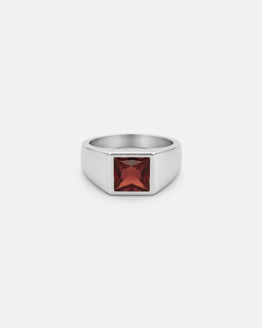 Ruby Ring | Titanium Steel