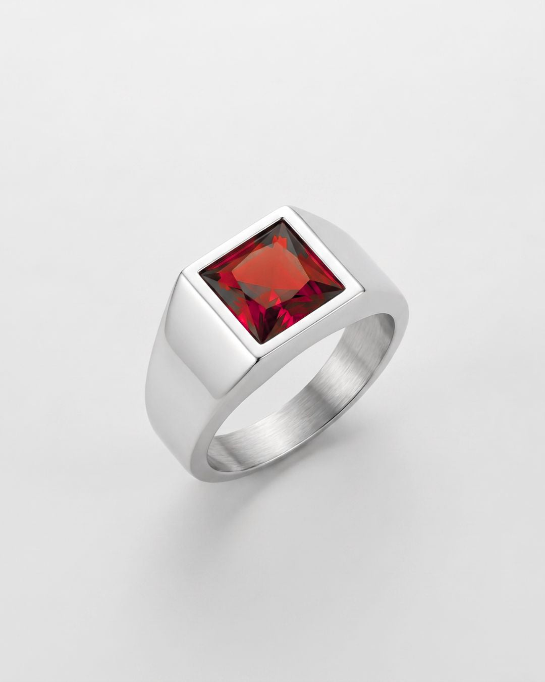 Ruby Ring | Titanium Steel