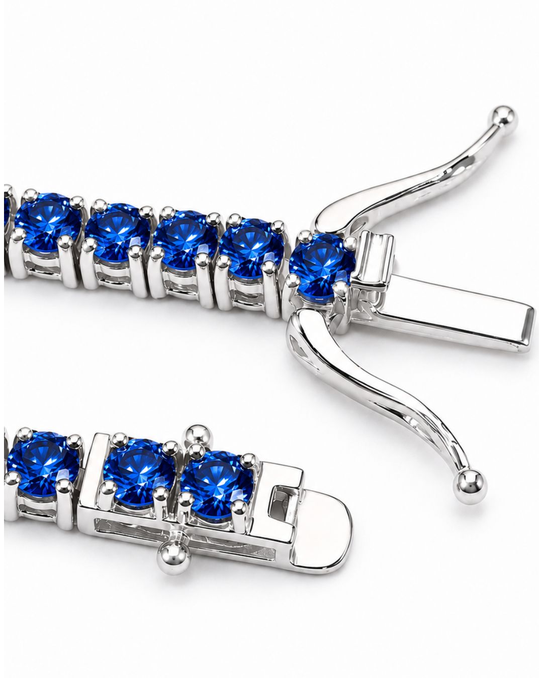 Saphir Éclat Bracelet | Royal Blue Moissanite