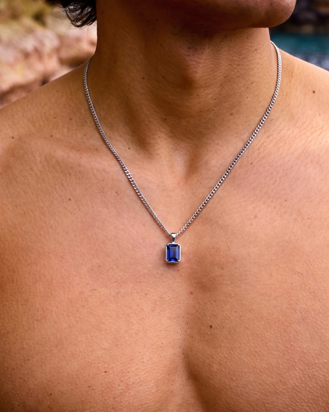 Sapphire Pendant Necklace | 1 Carat