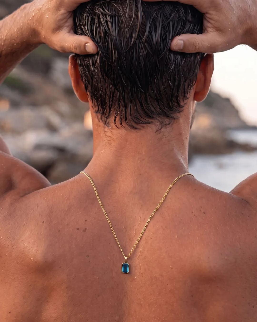 Sapphire Pendant Necklace | 1 Carat 18K Gold