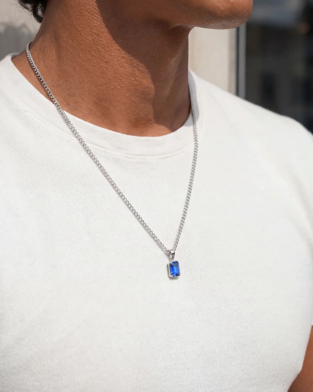 Sapphire Pendant Necklace | 1 Carat