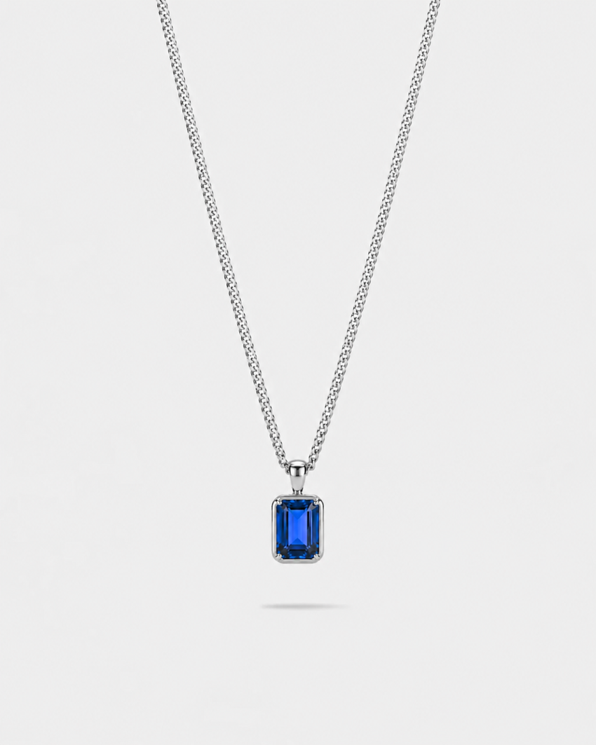 Sapphire Pendant Necklace | 1 Carat