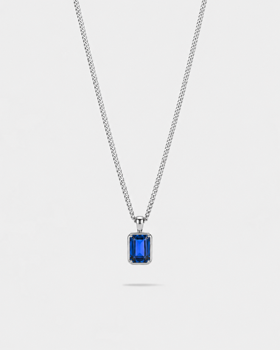 Sapphire Pendant Necklace | 1 Carat