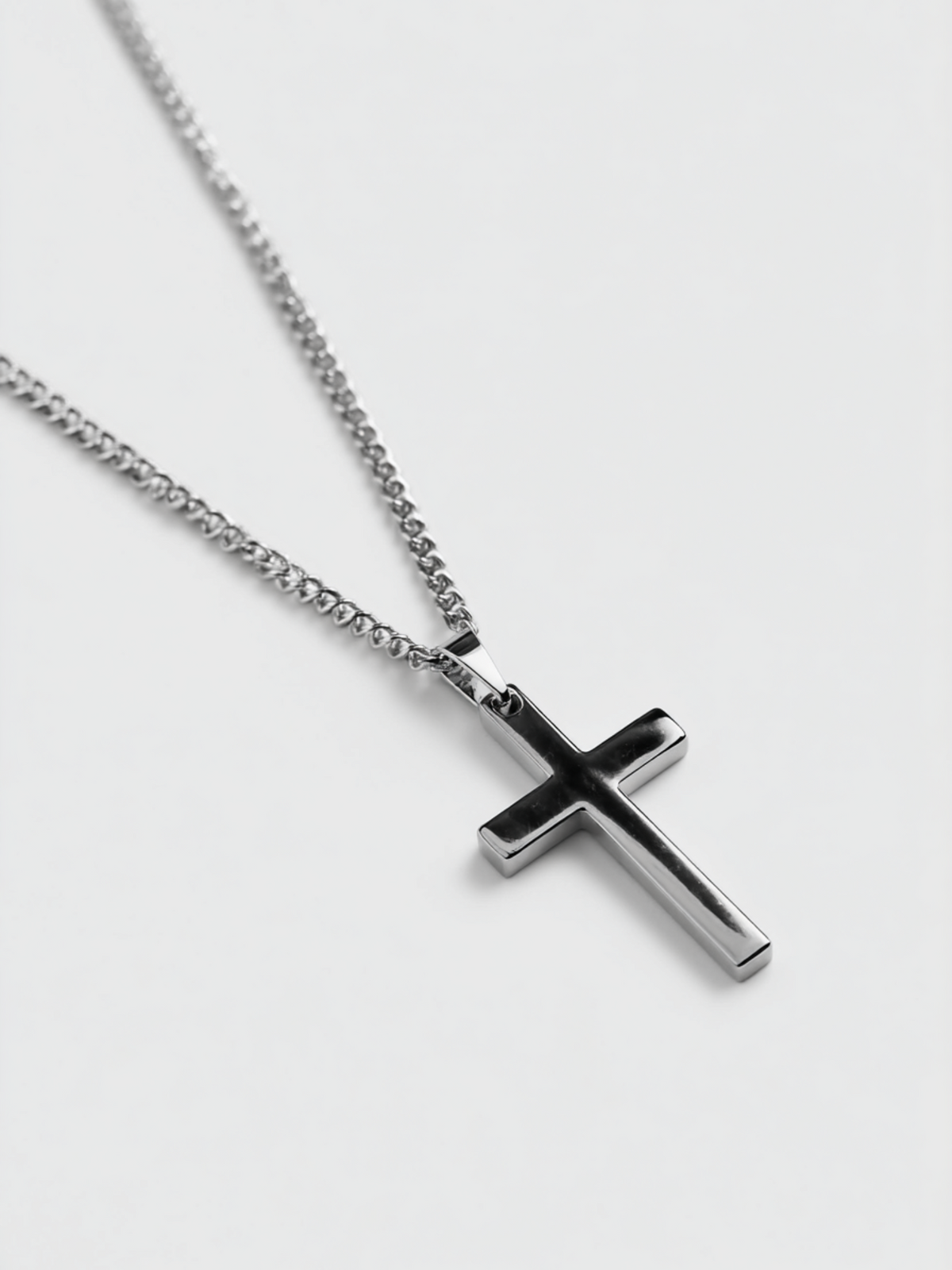 Eterna Cross Necklace | Platinum