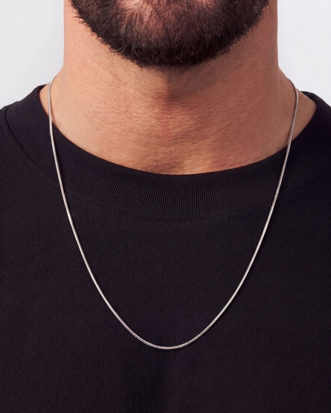 Square Necklace I Platinum