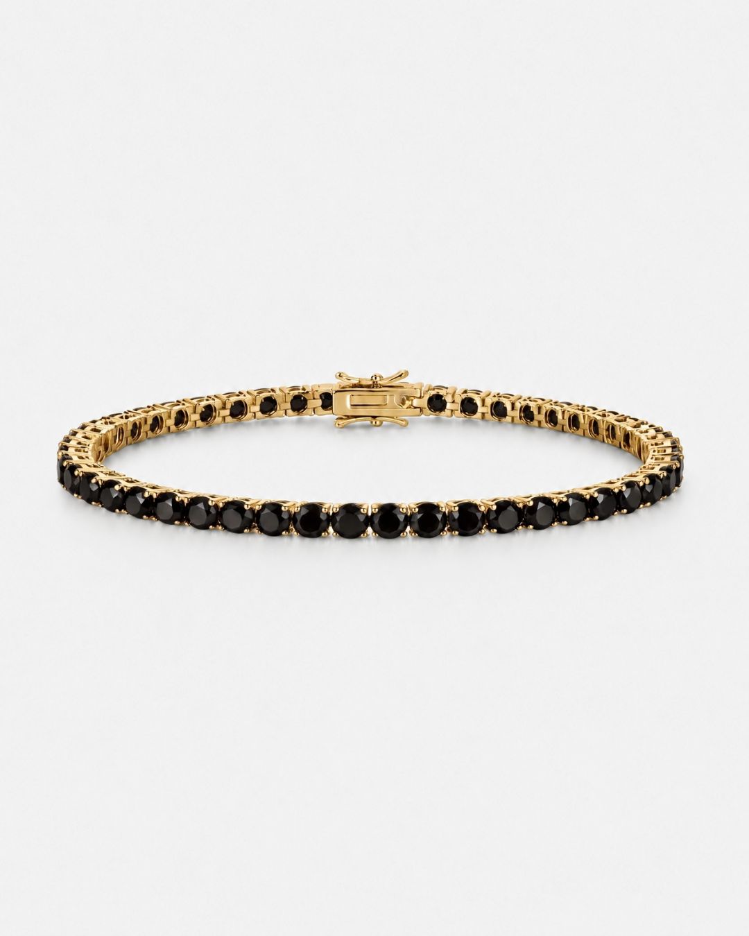 Tennis Bracelet | Onyx Black 14K Gold