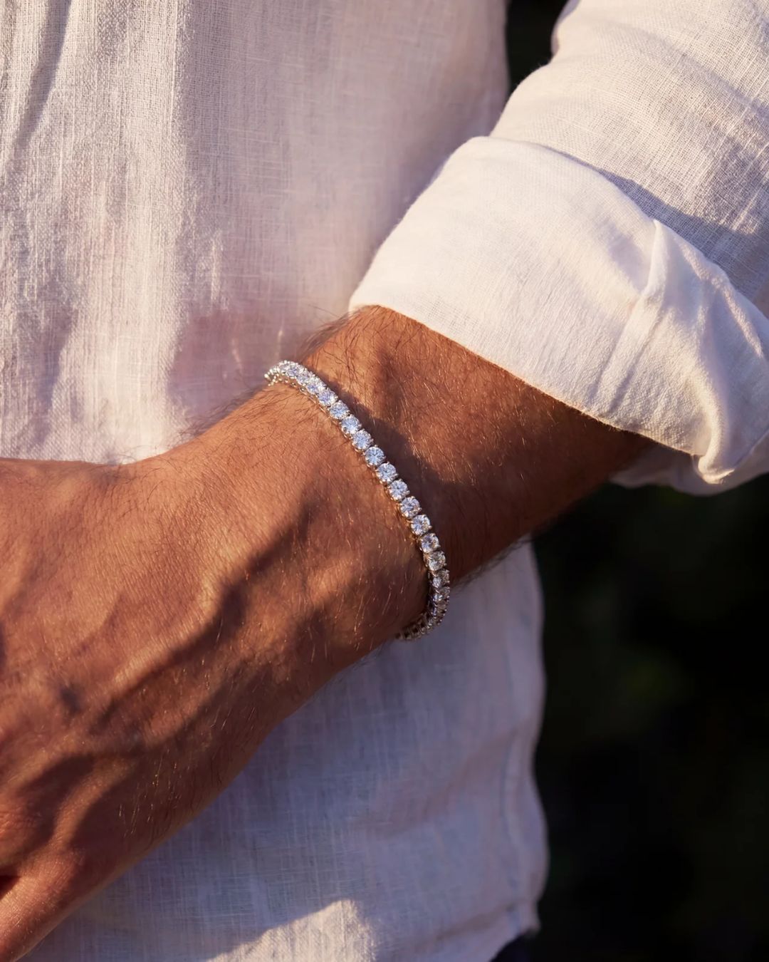 Tennis Bracelet | Quartz 14K Gold
