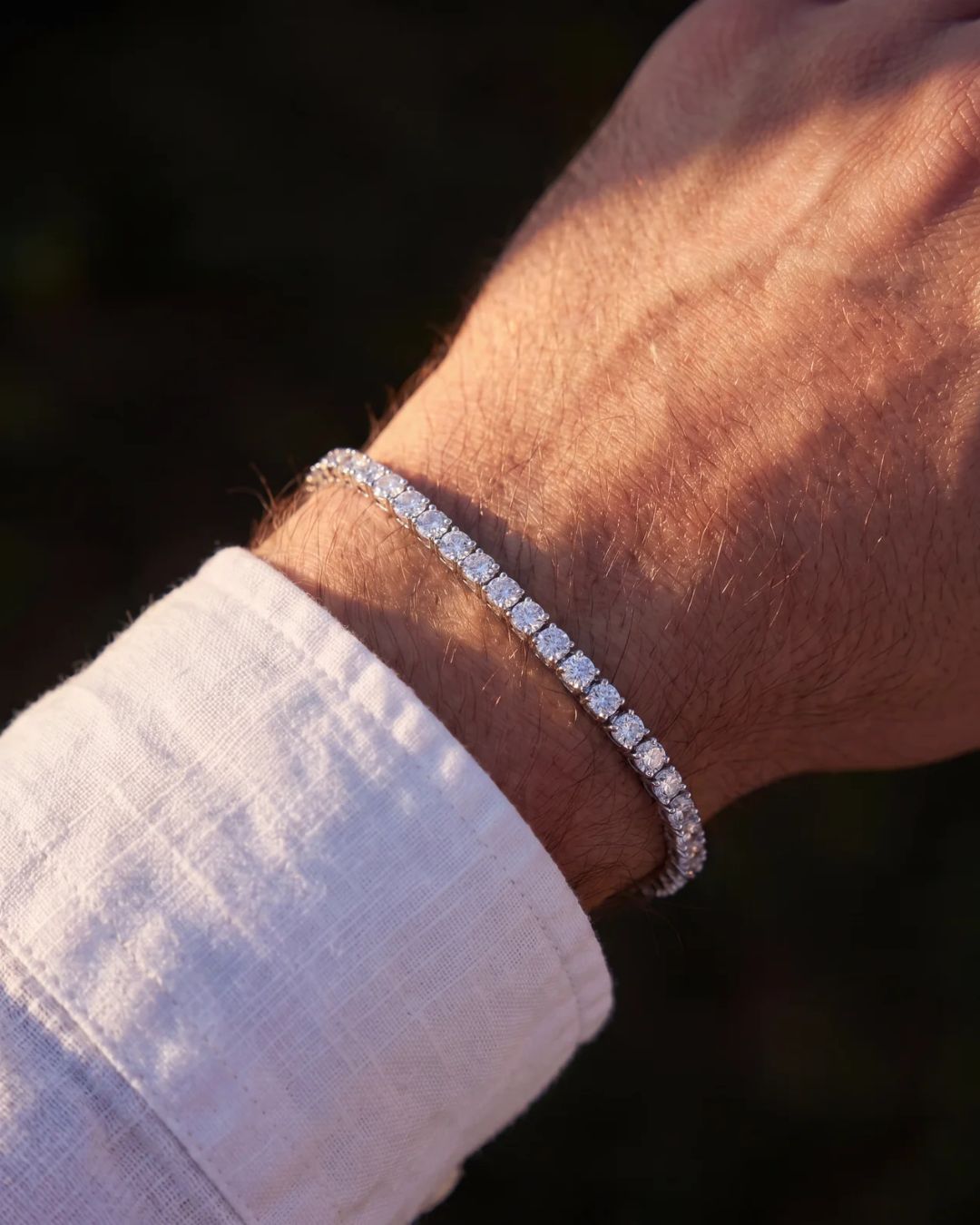 Tennis Bracelet | Quartz 14K Gold