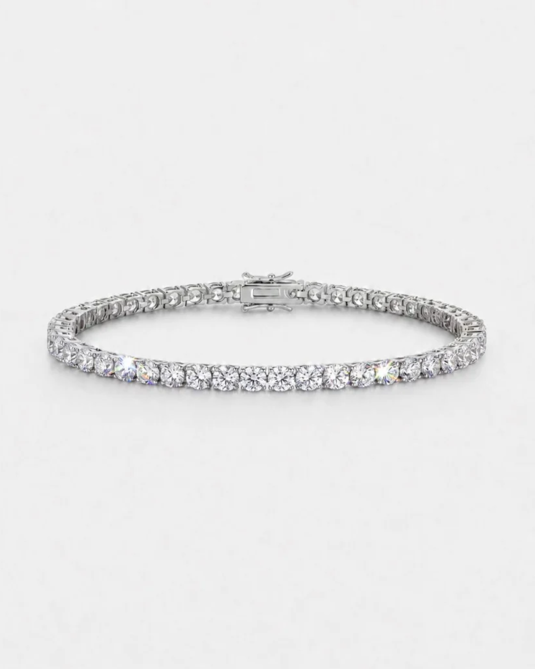 Tennis Bracelet | Quartz Silver