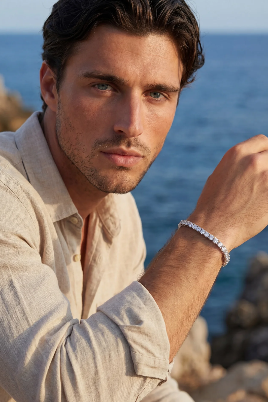 Tennis Bracelet | Titanium Steel