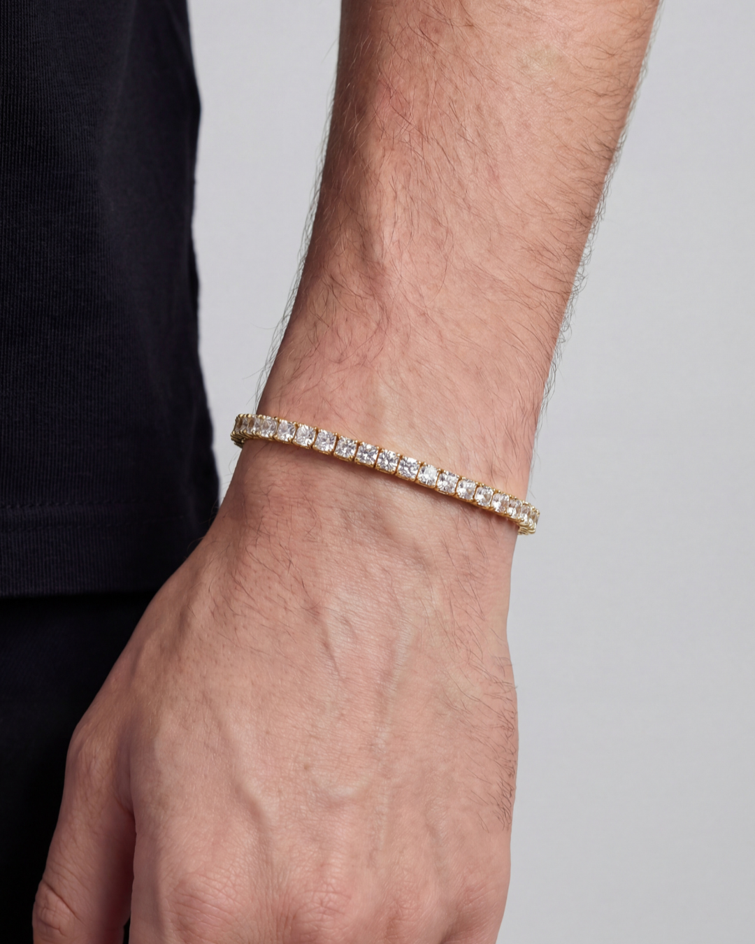 Tennis Bracelet | Titanium Steel 18K Gold