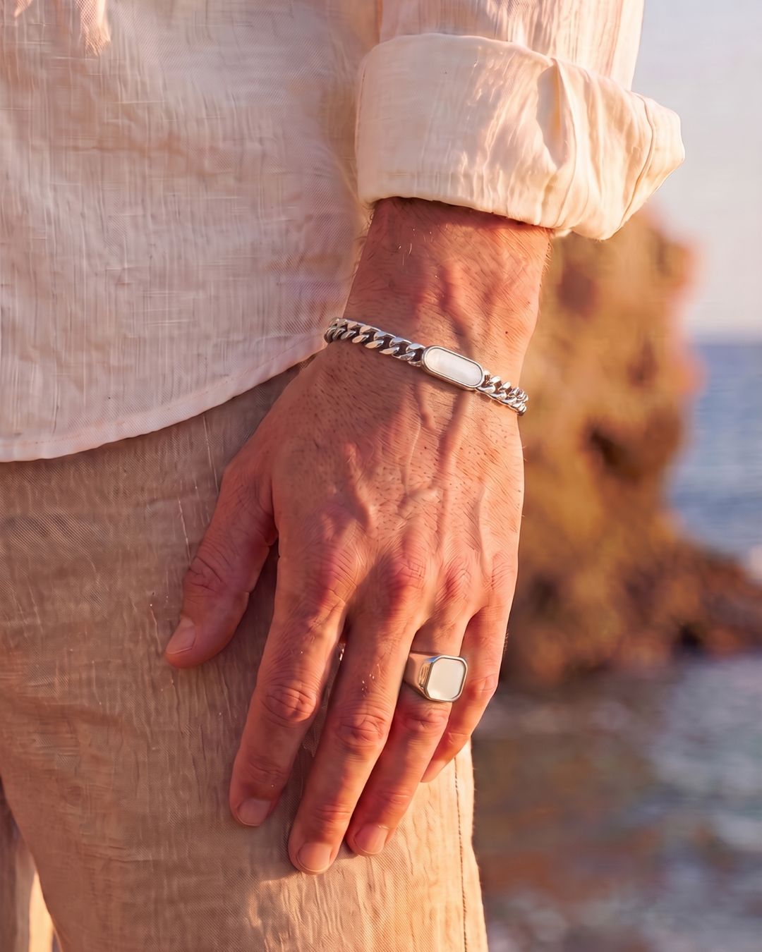 Verde Bracelet | Nacre White