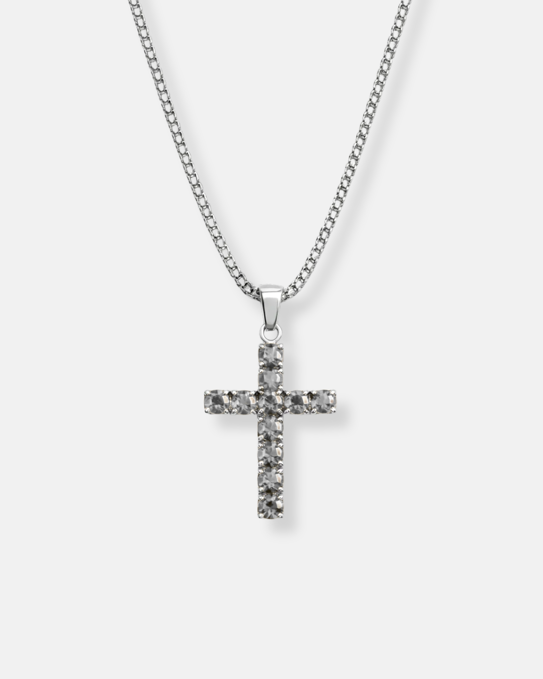 Zirconia Cross Necklace | Quartz