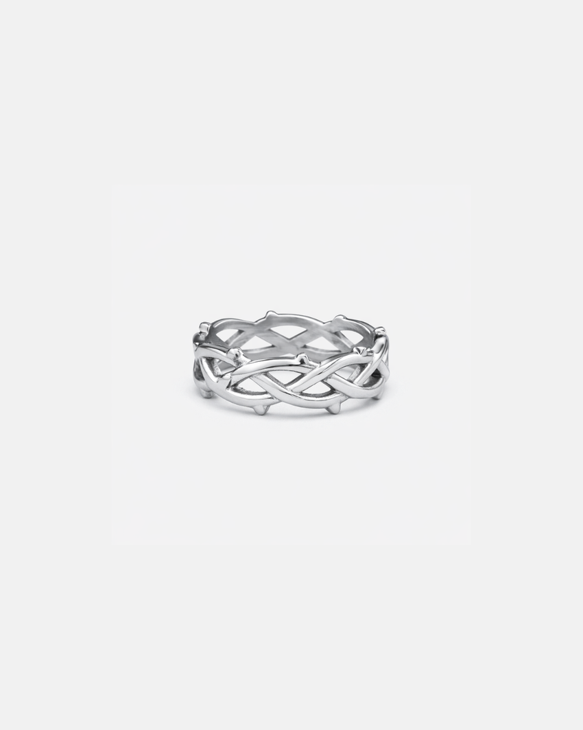 Crown Of Thorns Ring I Silver