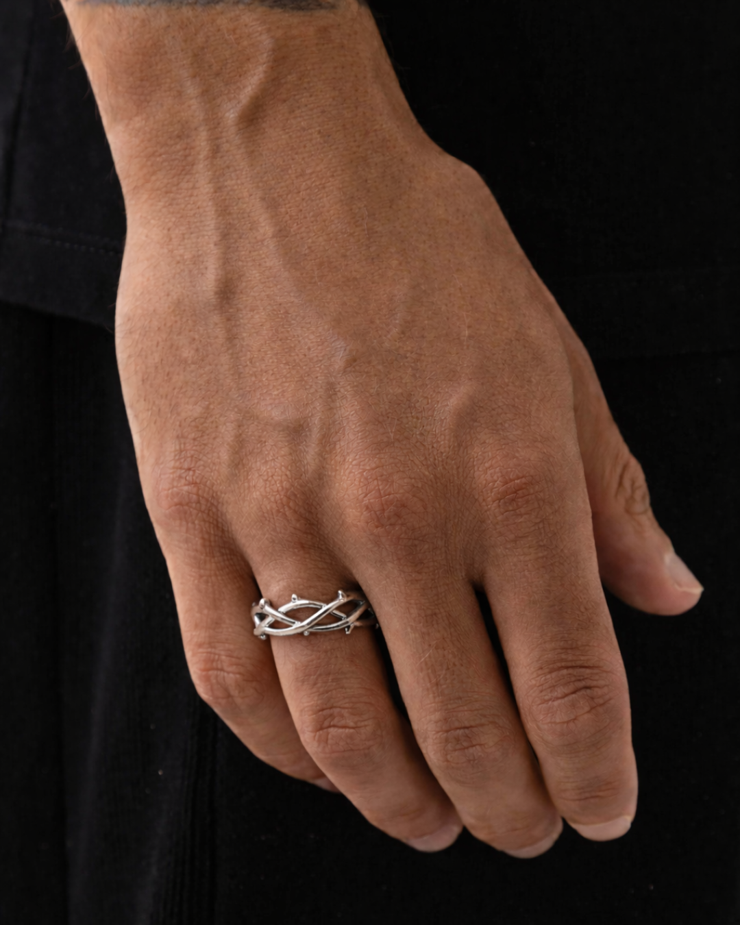 Crown Of Thorns Ring I Silver