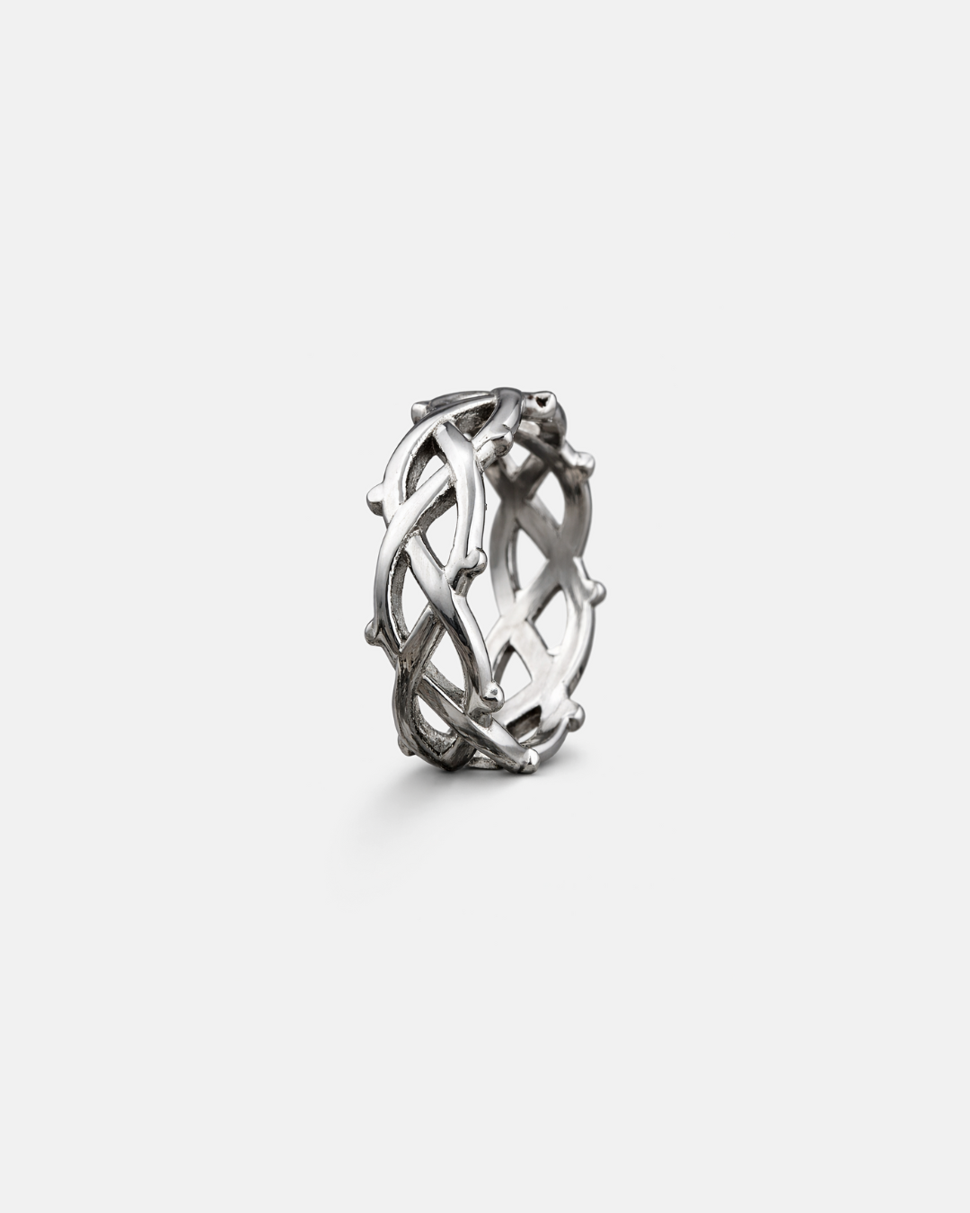 Crown Of Thorns Ring I Silver