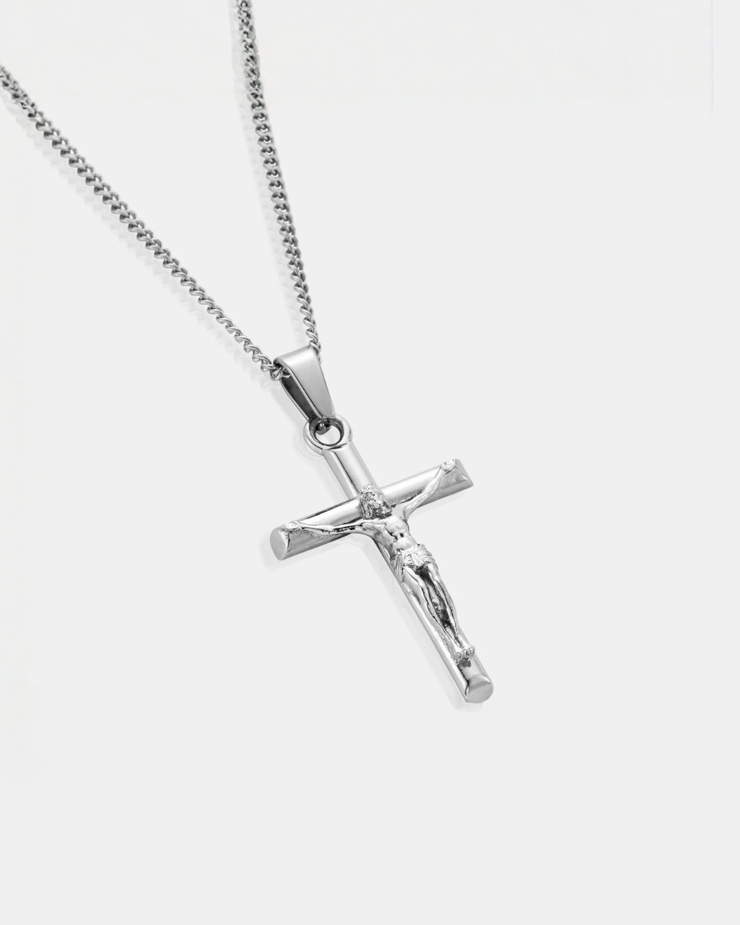 Crucifix Pendant Necklace I Silver