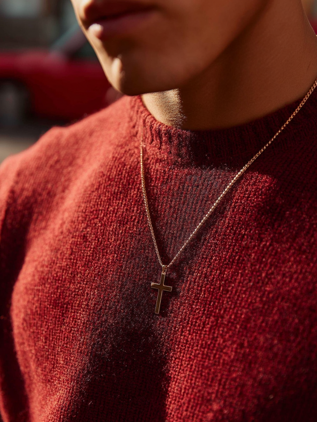 Eterna Cross Necklace | 14K Gold