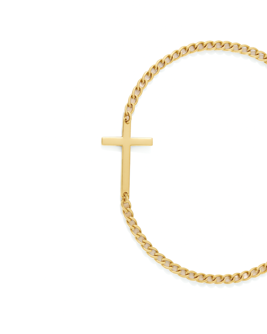 Eterna Cross Bracelet | 14K Gold