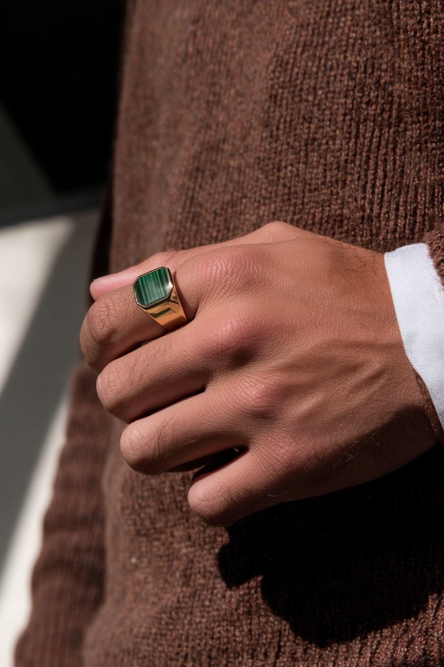 Malachio Ring | Gold-plated