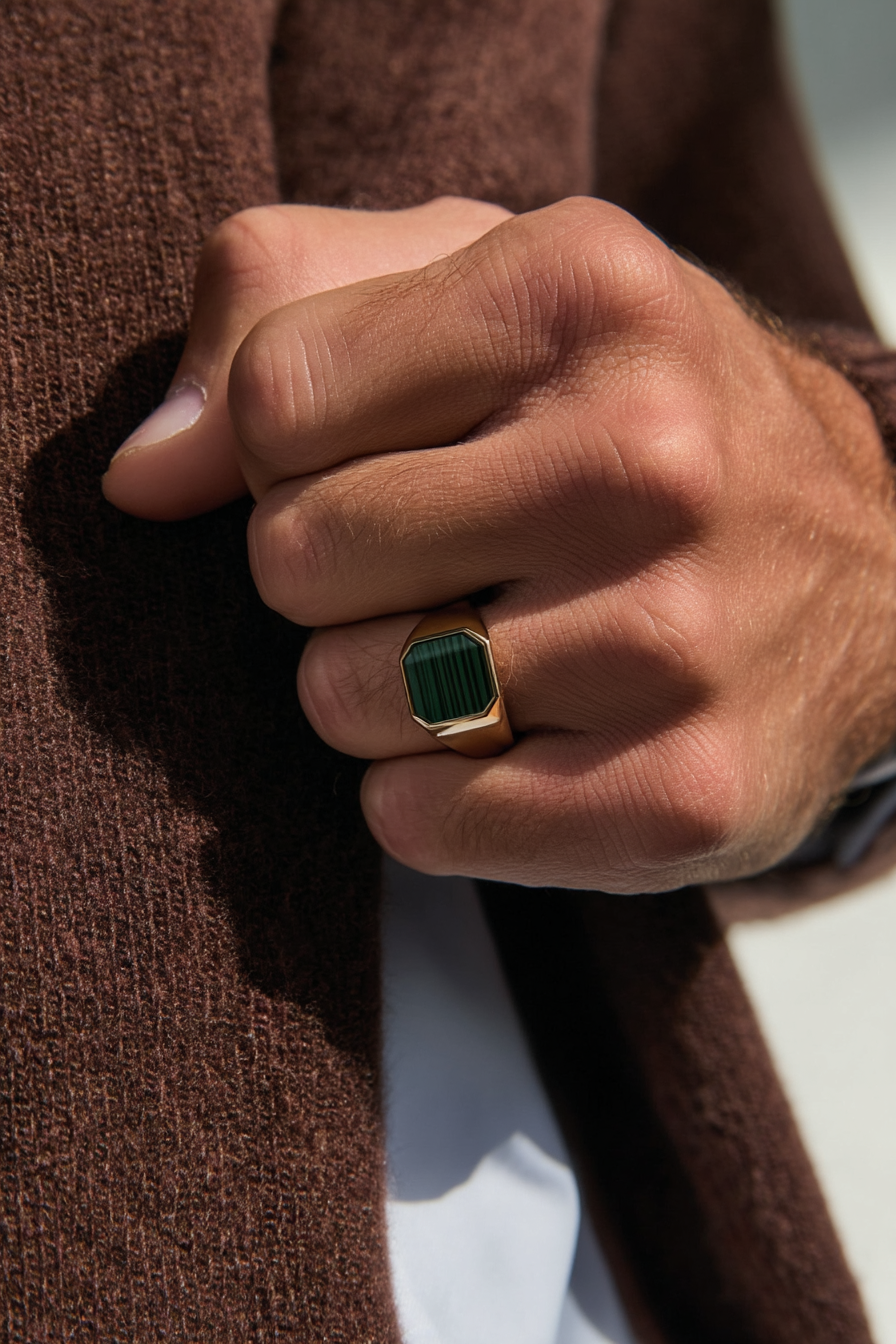 Malachio Ring | Gold-plated