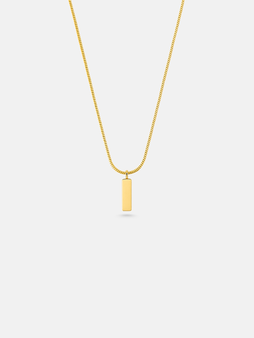 Héritage Bar Necklace | 14K Gold