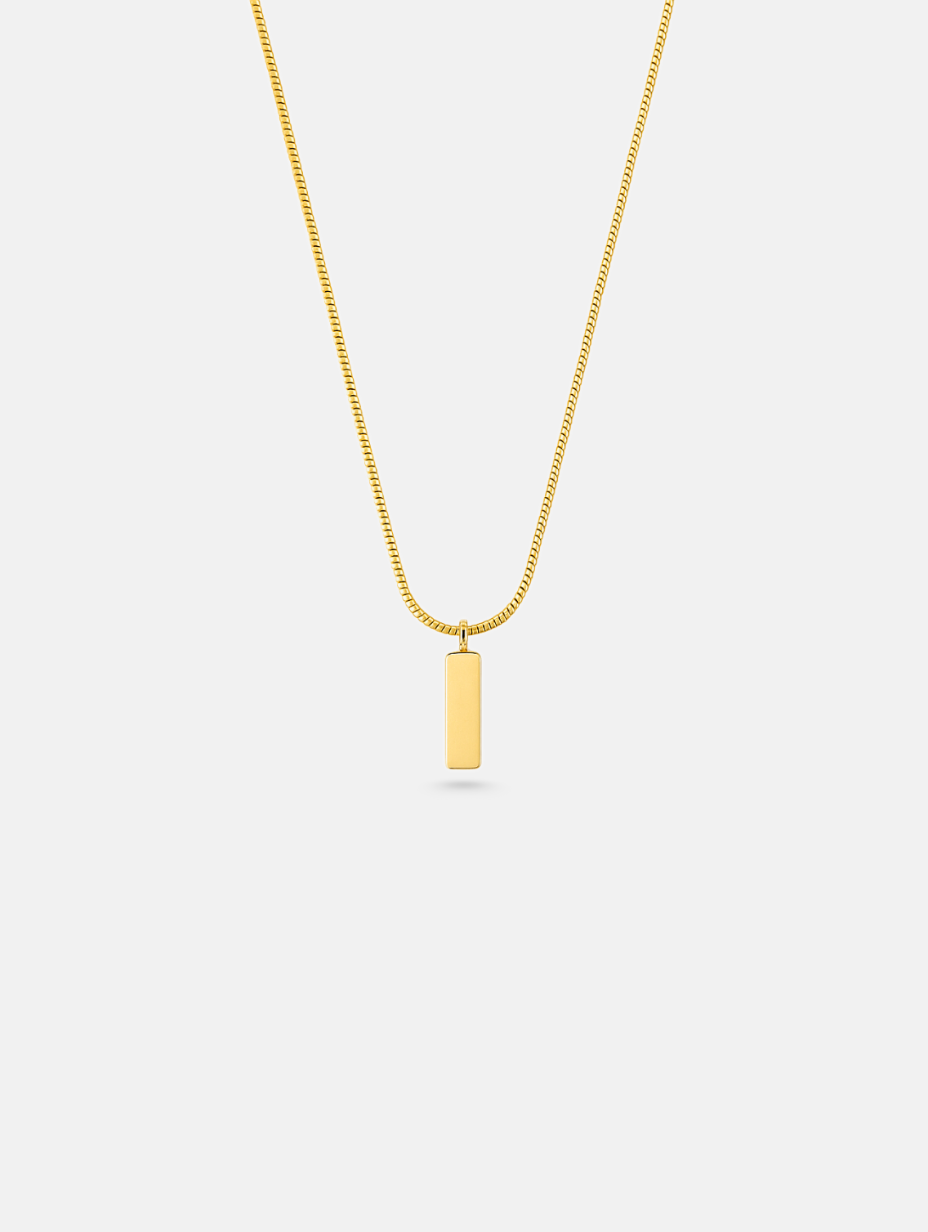 Héritage Bar Necklace | 14K Gold