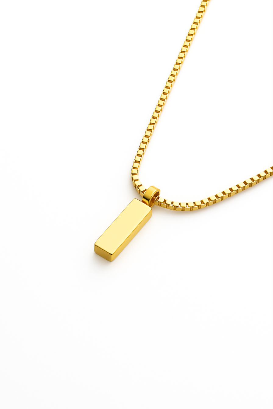 Héritage Bar Necklace | 14K Gold