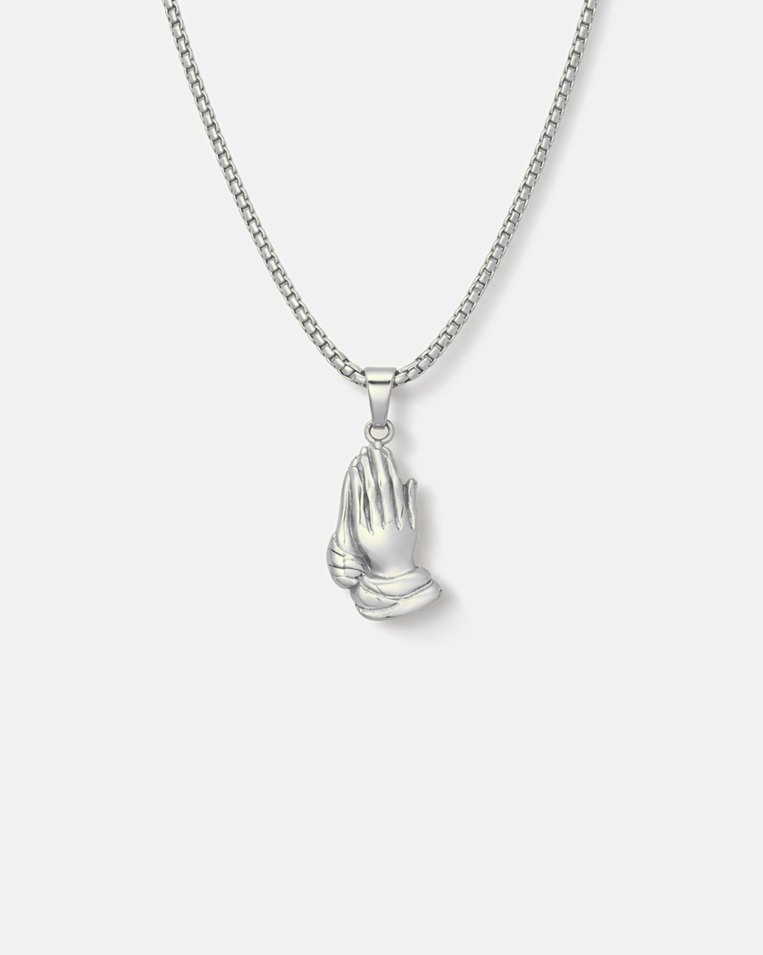 Praying Hands Necklace | Stainless steel